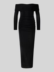 Slim fit midi-jurk met off shoulder-design van Jake*s Cocktail - 2