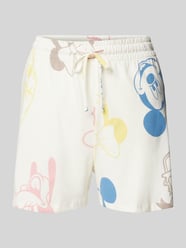 Pyjama-Shorts mit elastischem Bund und Tunnelzug von Jake*s Casual Beige - 1