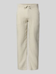 Leinenhose mit Bindegürtel Modell 'KARL MYKONOS' von JACK & JONES - 1