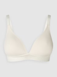 T-shirtbeha van microvezel en kant, model 'Marta' van Passionata Wit - 21