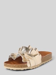Sandalette aus Leder Modell 'ROCIO NUCLEO METAL VOLANT' von Verbenas Gold - 31