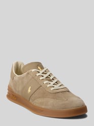 Sneaker aus echtem Veloursleder von Polo Ralph Lauren Beige - 14