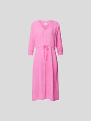 Hemdblusenkleid mit V-Ausschnitt von Honorine Pink - 21