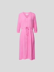 Hemdblusenkleid mit V-Ausschnitt von Honorine Pink - 10