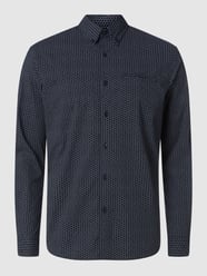 Regular Fit Freizeithemd mit Stretch-Anteil Modell 'Basile' von Pierre Cardin Blau / Türkis - 43