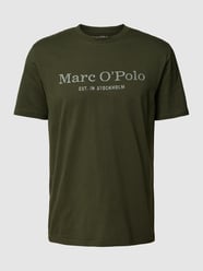 T-Shirt mit Label-Print von Marc O'Polo Grün - 40