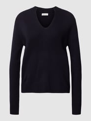 Gebreide pullover van wol met V-hals van Christian Berg Woman Blauw / turquoise - 17