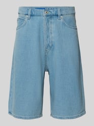 Szorty jeansowe o kroju loose fit z czystej bawełny model 'MASON' od HUGO Blue - 9