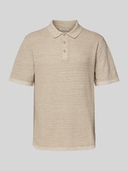 Regular Fit Poloshirt mit Label-Stitching Modell 'GEORGE' von Jack & Jones Beige - 39