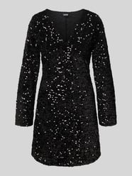 Mini-Paillettenkleid aus Samt Modell 'KAM' von Pieces - 5