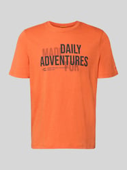 Regular Fit T-Shirt aus reiner Baumwolle von camel active Orange - 6