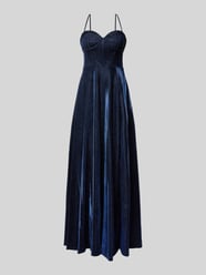 Abendkleid mit Beinschlitz von Luxuar Blau - 8