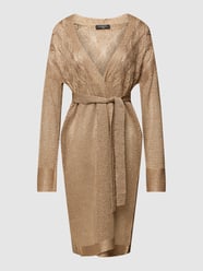 Długi kardigan w kopertowym stylu model ‘WHITNEY’ od Marciano Guess Brązowy - 24