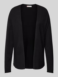 Cardigan mit gerippten Abschlüssen von Street One Schwarz - 15