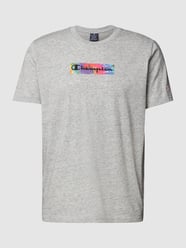 T-Shirt aus Baumwolle von CHAMPION Grau / Schwarz - 1