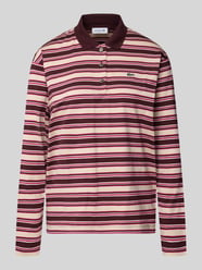 Poloshirt mit Logo-Patch von Lacoste Bordeaux - 34