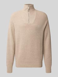 Regular Fit Troyer aus Viskose-Mix von Jake*s Studio Men Beige - 37