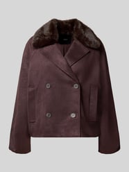 Regular Fit Jacke in Velours-Optik von zero - 7