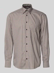 Comfort Fit Business-Hemd mit Button-Down-Kragen von ETERNA Beige - 32
