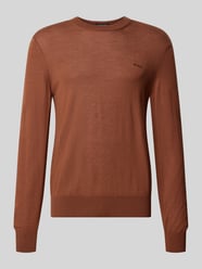 Pullover mit Logo-Schriftzug Modell 'H-Leno-L 01' von BOSS Beige - 29
