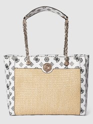 Shopper mit Label-Details von Guess Weiß - 25