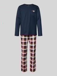 Relaxed fit pyjama met borstzak van Schiesser - 11