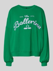 oversized sweatshirt van katoenmix model 'JAMIE' van VERO MODA - 2