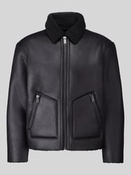 Kunstlederjacke mit Shearlingkragen von ONLY & SONS - 47