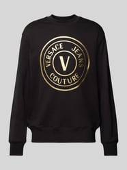 Sweatshirt mit Label-Print von Versace Jeans Couture Schwarz - 48