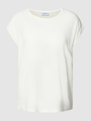T-shirt met ronde hals, model 'PLAIN' van Vero Moda Wit - 42