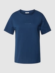 T-Shirt mit Label-Print von Marc O'Polo Denim Blau - 29