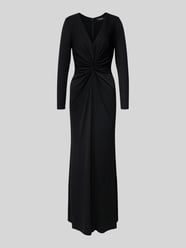 Abendkleid mit V-Ausschnitt Modell 'NADIRA' von Lauren Ralph Lauren Schwarz - 45