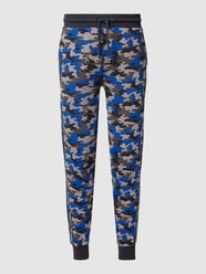 Trainingshose mit Camouflage-Muster und Logo-Streifen von Tommy Hilfiger Blau - 4
