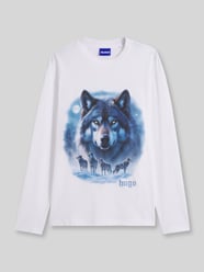T-Shirt mit Wolf-Motivprint von HUGO Blue - 14