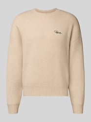 Gebreide pullover met ribboorden, model 'Signar' van Pegador - 3