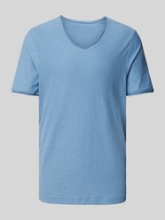 T-Shirt mit V-Ausschnitt von MCNEAL Blau - 45