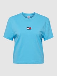 T-Shirt mit Label-Patch von Tommy Jeans Blau / Türkis - 44