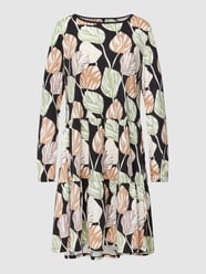 Blousejurk met all-over motief van Marc Cain Grijs / zwart - 38