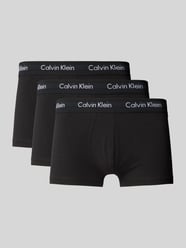 Trunks aus Viskose mit Label-Bund im 3er-Pack von Calvin Klein Underwear Schwarz - 11