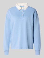 Shirt met lange mouwen met polokraag en korte knoopsluiting van GANT - 8