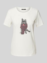 T-Shirt mit Motiv-Print von Zero Beige - 10