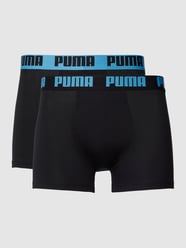 Boxershorts mit elastischem Logo-Bund im 2er-Pack von Puma Schwarz - 3