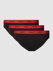 Slip mit elastischem Logo-Bund von HUGO Schwarz - 42
