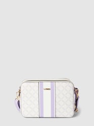 Handtasche mit Label-Print Modell 'Gioia' von L.Credi Weiß - 23