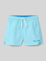 Badehose mit Eingrifftaschen und Logo-Print von Champion - 22