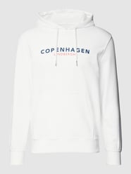 Hoodie met logomotief, model 'Copenhagen sweat hoodie' van Lindbergh Wit - 39