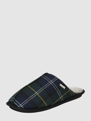 Kapcie z wyściółką ze sztucznego futra  od Barbour Zielony - 23