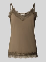 Top met kant van FREE/QUENT Beige - 7