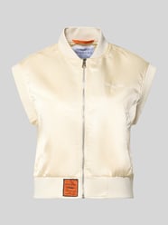 Weste mit Reißverschluss und Label-Detail von Original Bombers Beige - 23