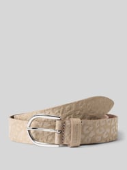 Gürtel aus echtem Leder mit Strukturmuster von Tamaris Beige - 21